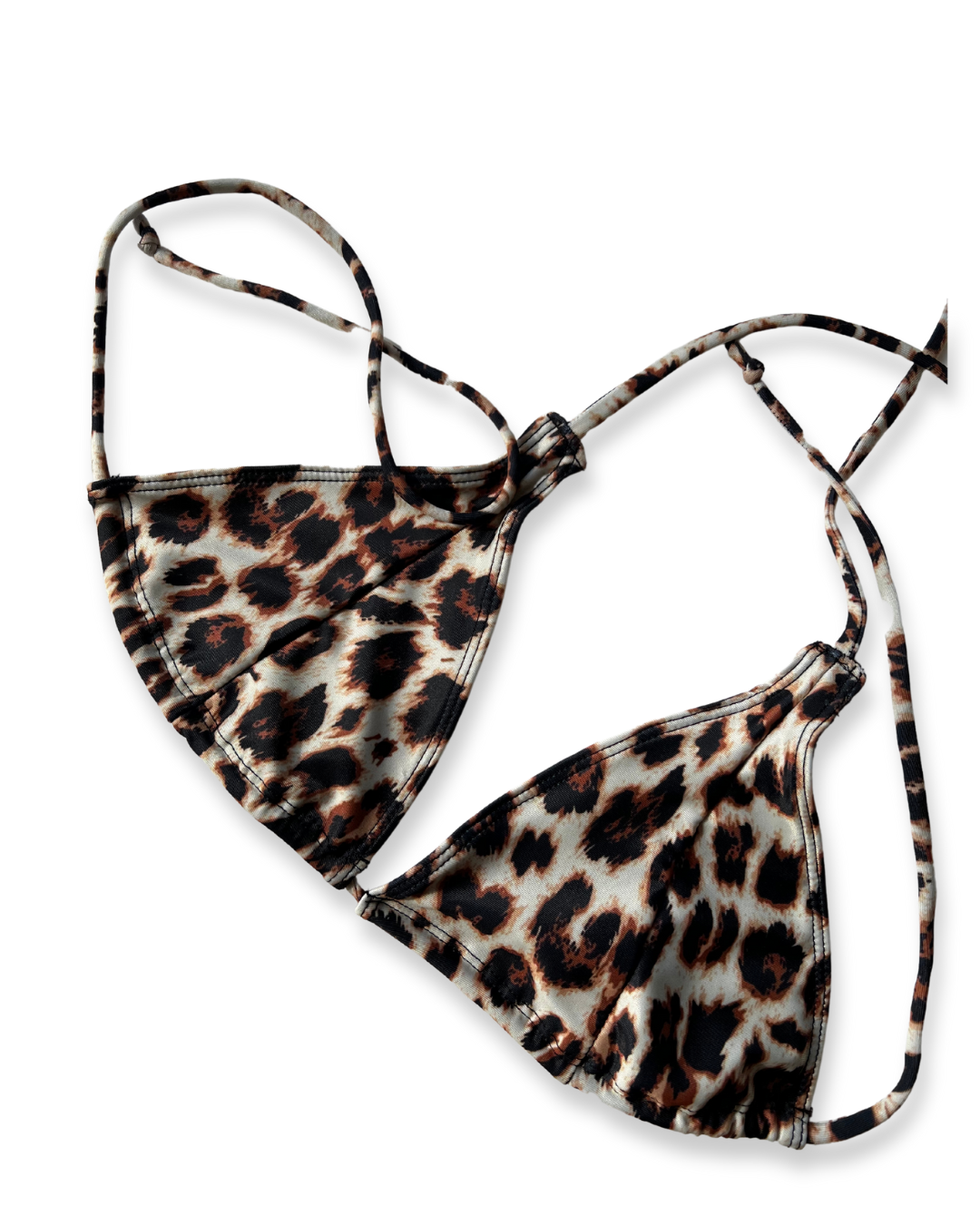 leopard print triangle bikini top made by LIPÉ Swimwear in Cape Town