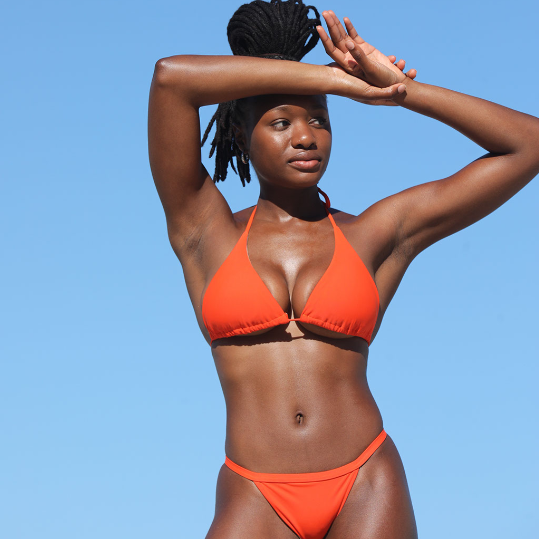 KENZIE Padded Bikini Triangle Top ORANGE LIPE SWIMWEAR